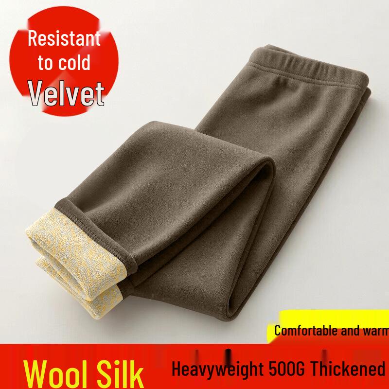 

Women s Heavyweight Stretchy Warm Base Layer Pants - 2026 Autumn/Winter, Plus Size, Low-Waist, Trendy Fit, 500g 3XL