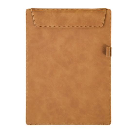 Writing Pad with Magnetic Clip Business Paper Holder with Large-Capacity Pocket Waterproof Clipboard for Business Meetings Office