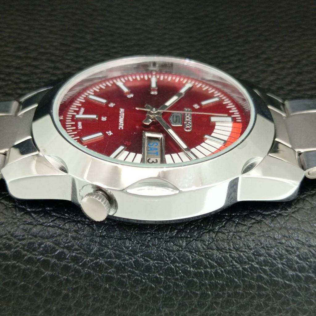 Seiko 5 AUTOMATIC 7009A VINTAGE REFURBISHED JAPAN MENS RED DIAL WATCH A445915-1