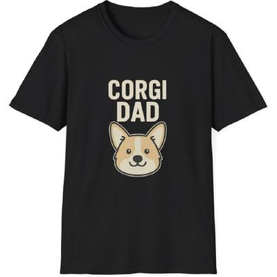 Corgi Dad T-Shirt, Dog Lover Gift, Pet Parent Apparel, Funny T-Shirt(1)