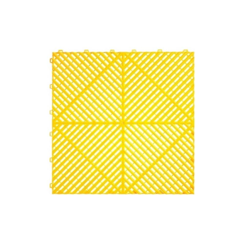 400x400x18mm Floor Garage Tile Plastic Drainage Mat Portable Garage Slabs  For Car Parking Wokshop