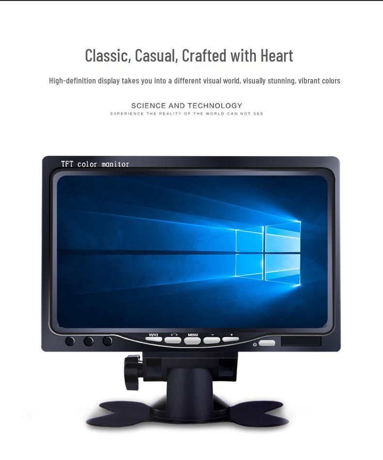 S720 7" HD HDMI VGA Desktop Monitor for Industrial Use