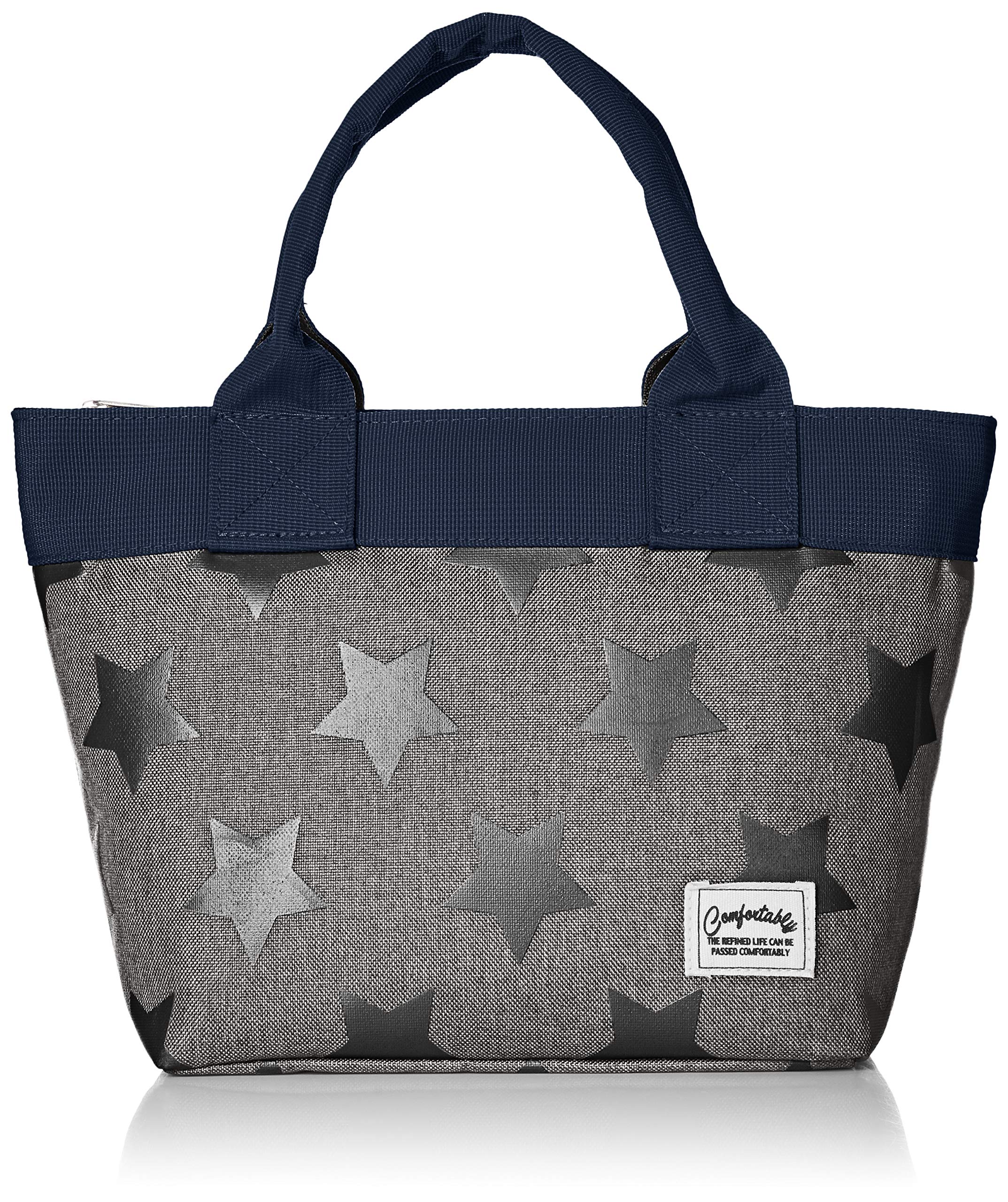 

Tote Bag Lunch Bag Star Pattern NEW Gray [Porta Fortuna] 1904-4609-01