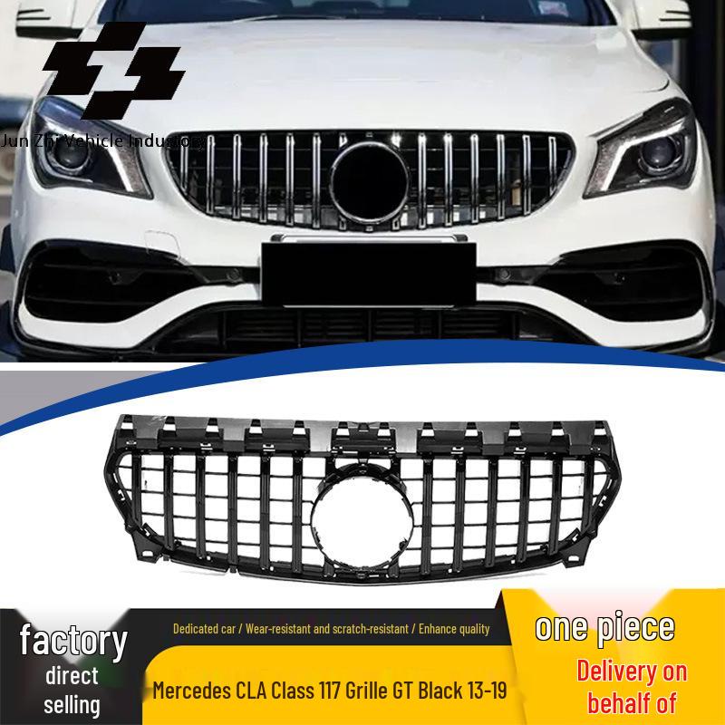 Compatible with 2013-2019 Mercedes-Benz CLA-Class W117 GT Black Edition Grille Replacement