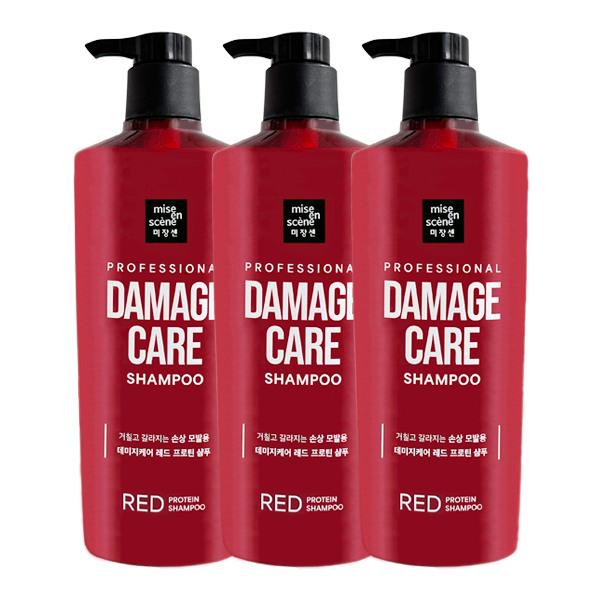 mise en scène Damage Care Red Protein Shampoo 680ml x3