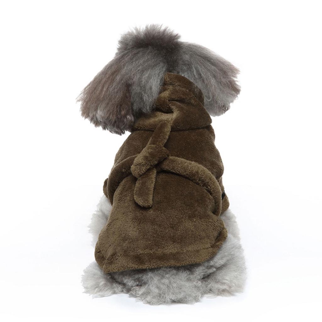 Pet Bathrobe Hotel-style Pet Rompers Home Pajamas Puppy Nightgown Bath Towel Puppy Winter Clothes Hassle-Free Dressing