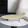Modern Minimalist Tray Irregular Bamboo Row Fruit Plate European Style Light Luxury Model Room Soft Decoration Decoration Home