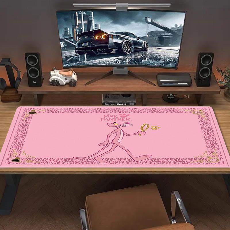 The Pink Panther Color Mouse Pad Large Gaming Table Cushion Non-slip Laptop Tablet Big Mousepad XXL Mat Mini PC Playmat With Lock edge
