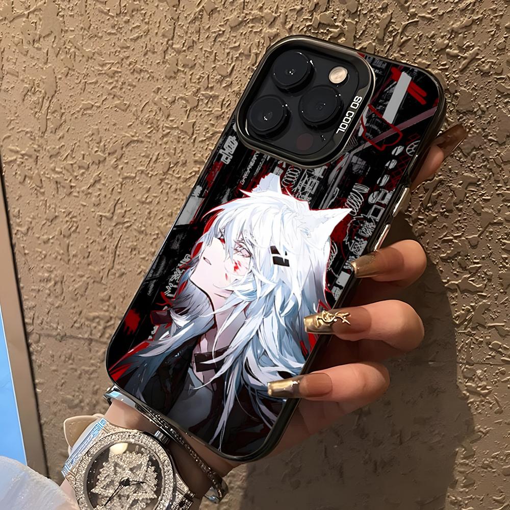 Arknights Anime Game Phone Case For 17 Air IPhone 16 Pro Max 15 14 Plus 12 13 X XS Max 11 Colorful Silver Cover