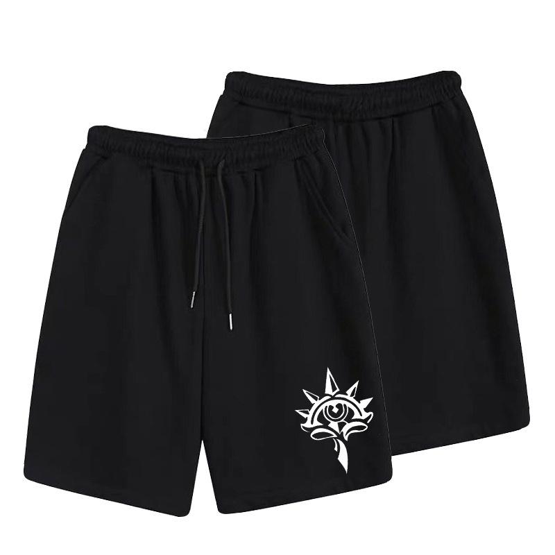 Casual Pants Men's Summer Trendy Brand Loose Sports Micro-elastic Five-point Sports Shorts Men