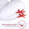 Milisten 2pcs Artificial Feathered Pigeon Birds Fake Doves Artificial Craft Foam Birds for Home Garden Wedding Decorations