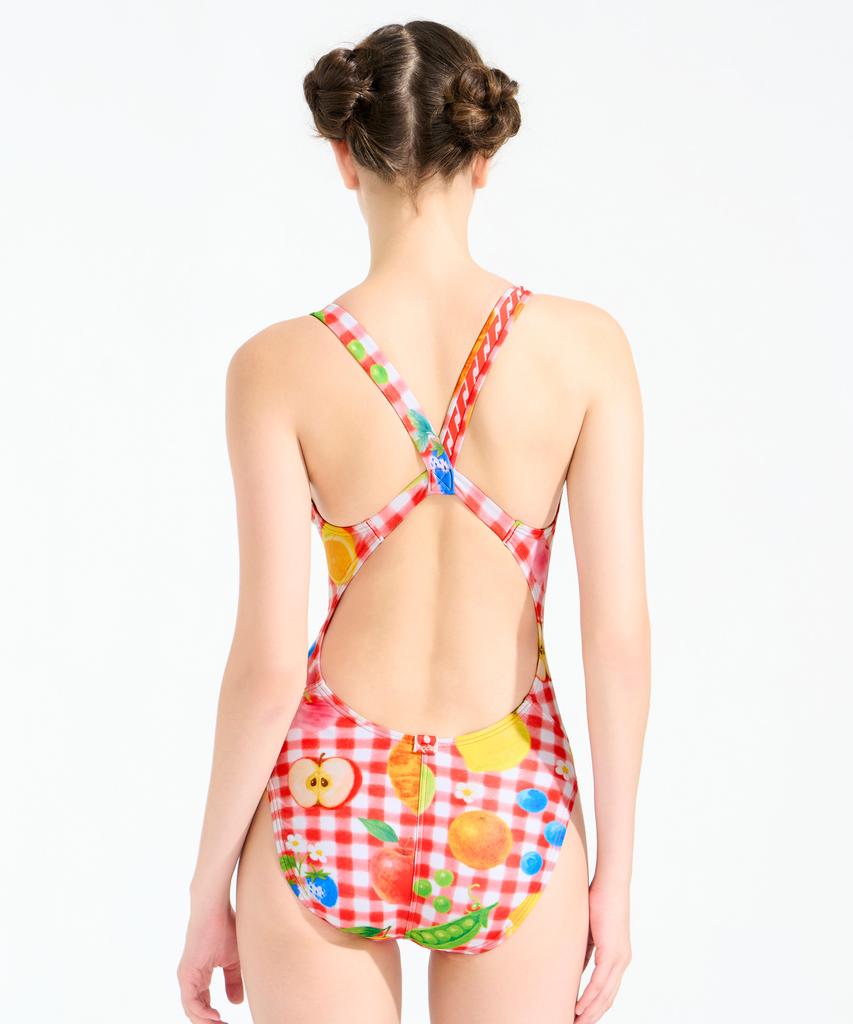 Hugeu 723 Sweet Red Middle Cut V-Back Wsa2751