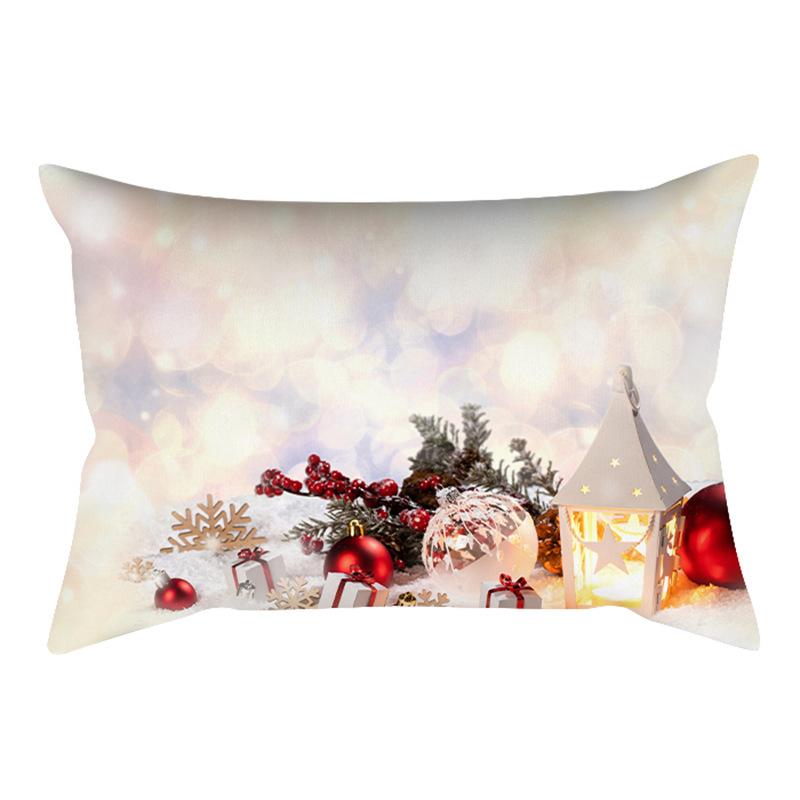 New Christmas Waist Pillowcase, Christmas Home Sofa Headboard Cover