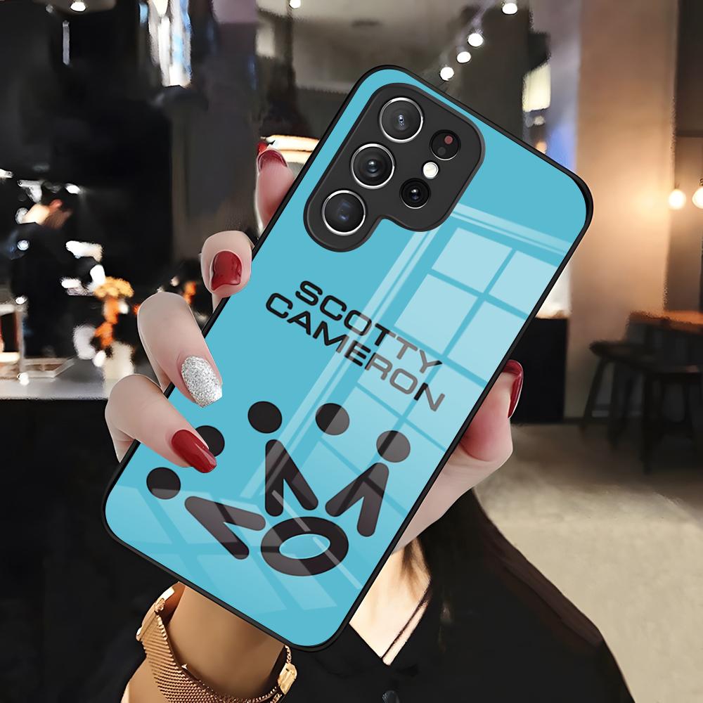 

Знаменитый S-ScottyS Camerons-ES Чехол для телефона для Samsung S26 S25 Edge Ultra 24 23 22 21 Ultra Plus Fe A55 56 15 4G 5G Стеклянная крышка Galaxy S21 FE 5G