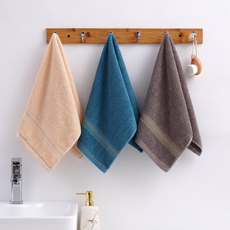 Cotton Gold Thread Face Towel - Wedding Gift & Daily Necessity, Soft & Absorbent