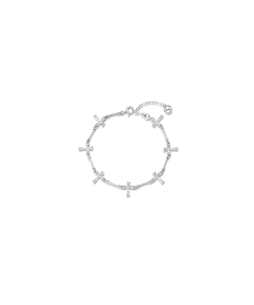 Nimbus Shine Cross Twist Chain Bracelet