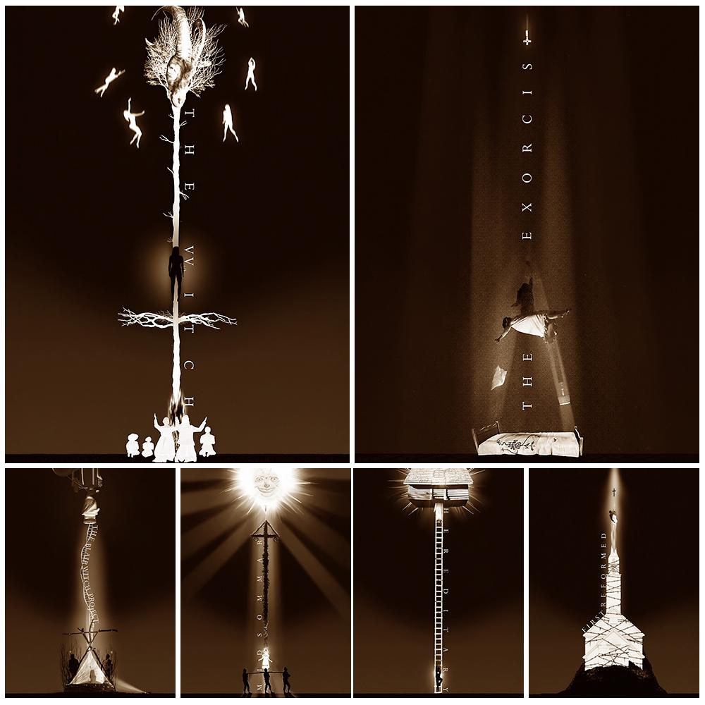 

Экзорцист и ведьма из Блэр Абстрактная настенная живопись маслом «Смерть оленя» Художественный постер и печать