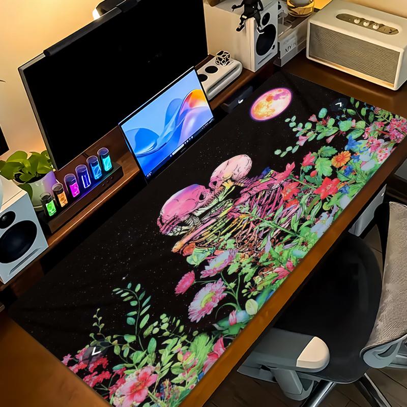 Skull Couple Color Mouse Pad Large Gaming Table Cushion Non-slip Laptop Tablet Big Mousepad XXL Mat Mini PC Playmat With Lock edge
