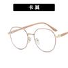 Anti-blue light plain glasses frame women can be equipped with degree large frame thin ultra-light glasses frame Internet celebrity flat glasses