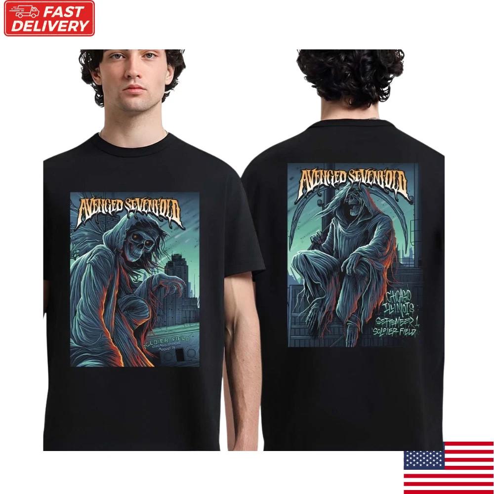 Avenged Sevenfold Chicago 2026 Soldier Field Concert Tour Music Band T-Shirt S