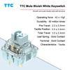 TTCs Silence Bluish White V2V3 Switches 3Pin Tactile Silence for Mechanical Keyboards Mute 2 Gold Plateds Spring Axises