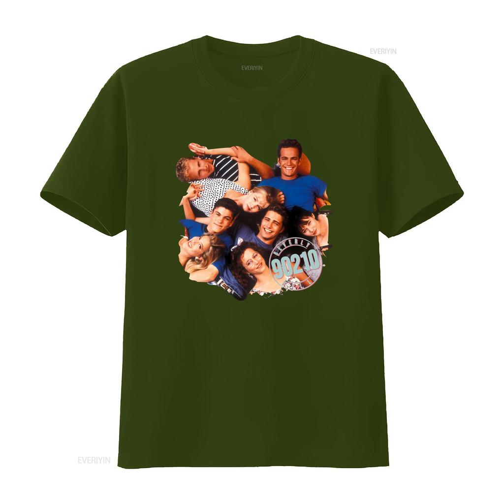 Cast Beverly Hills 90210 T Shirt Retro TV Show Vintage Washed Versatile Graphic Unisex Stretched Fashion Designer Clothes