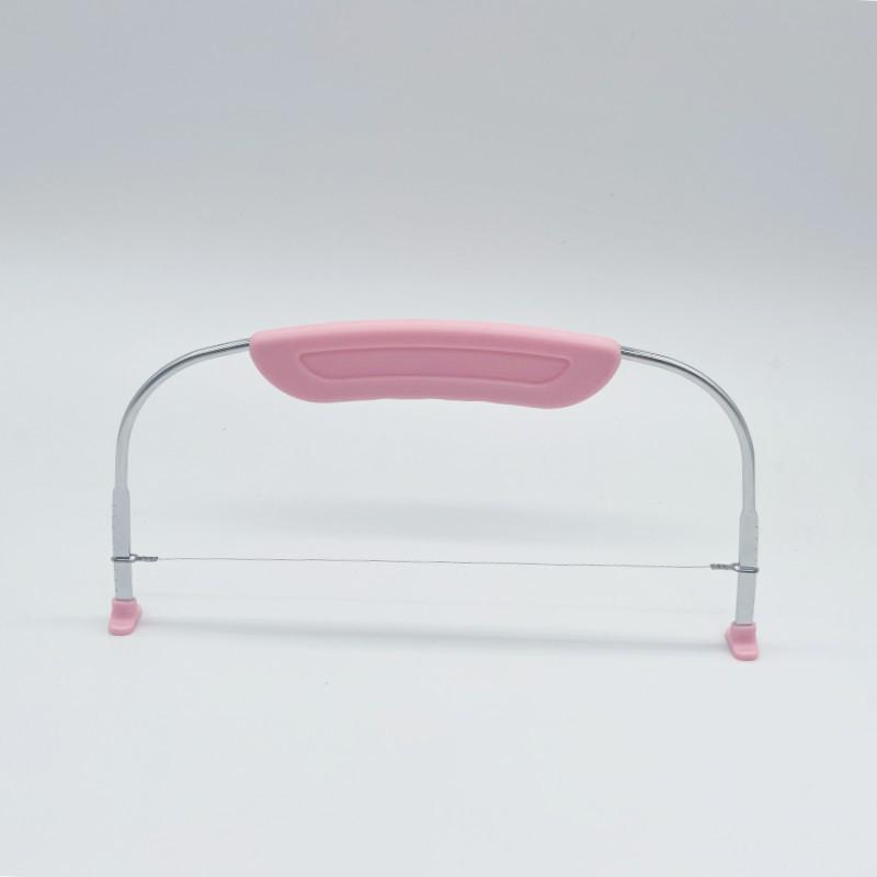 

Кухонне приладдя для нарізки торта з нержавіючої сталі, що регулюється, однорядний посуд для нарізання тортів. Форма для випічки. Хліборізка. Інструменти для нарізання тіста. рожевий