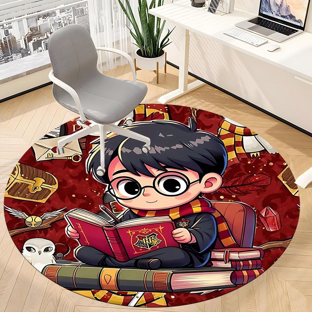 1pc Office Round Area Rug, Under Office Chairs Bedroom Living Room Home Decor a1022282