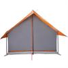 5 Person Camping Tent Grey and Orange Waterproof