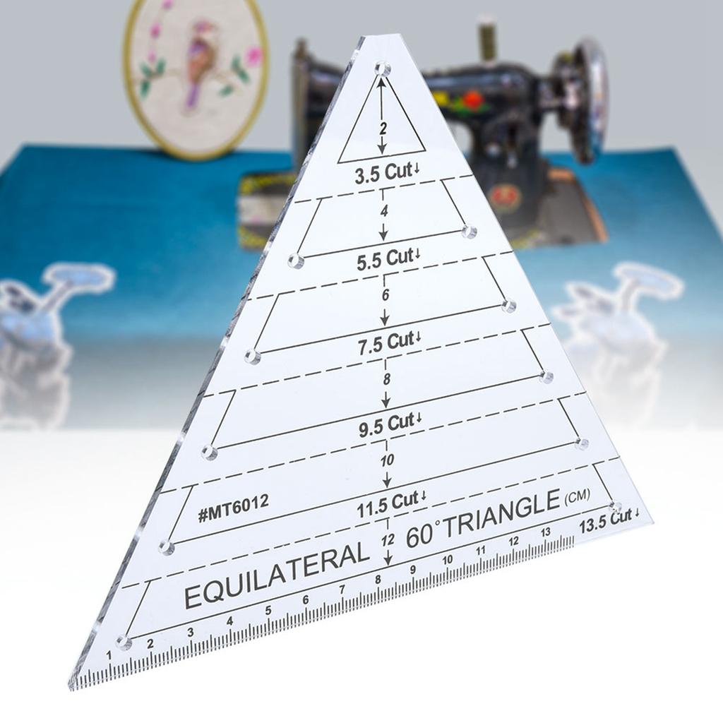 Acrylic Triangle High Transparency Original Scale Tailor maker Ruler for Quilting