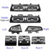 Carbon Fiber Front Rear Left Right Chromed AC Vent Grille Outlet Cover Panel For BMW 5 Series F10 F11 F18 520 525 528 530