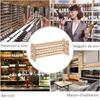 Three-Tier, 36 Bottle Wooden Wine Rack - Natural