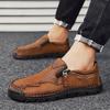 Men Casual Shoes Breathable Loafers Sneakers Fashion Comfortable Flat Handmade Retro Leisure Loafers Shoes Men Shoes