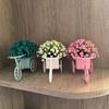 Country Tyle Mini Bicycle Ornaments Miniature Garden Artificial Flowers Ornaments  Desk