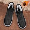 Fashion Men's Warm Casual Shoes Winter Plus Velvet Simple and Versatile Snow Boots Soft Comfortable Non-slip Outdoor Male Cotton Shoes