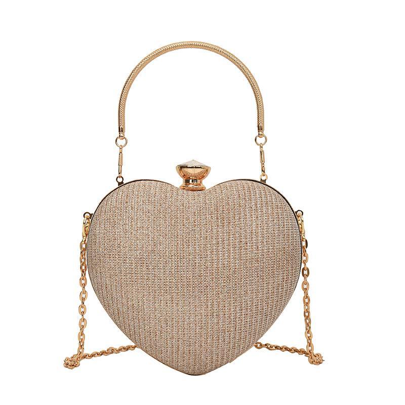 Elegante herzförmige Abendtasche mit Kette – vielseitiges und stilvolles Design