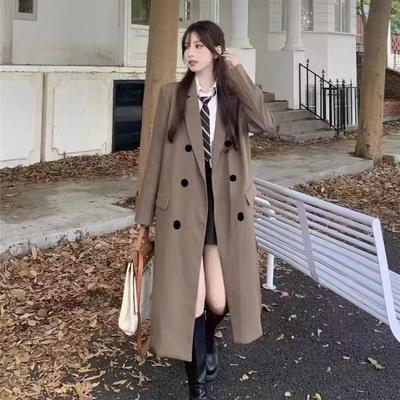 Fashionable Long Trench Coat, Spring and Autumn Women's Casual Trench Coat