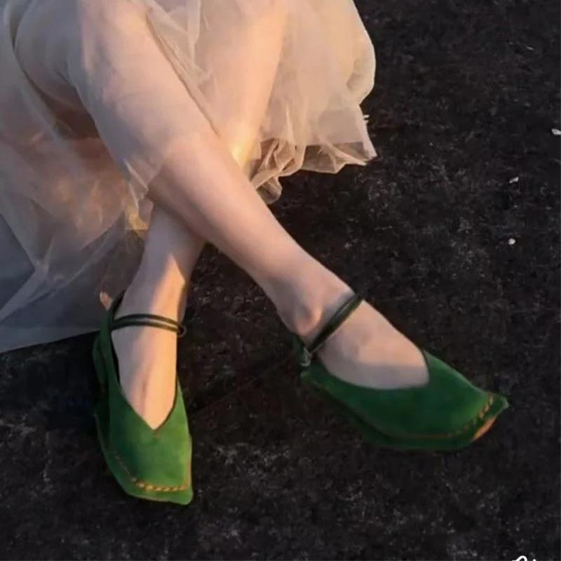 Modische Ballerinas Damen Slipper Schuhe Eckige Zehenpartie Lässige Sportschuhe Sommer Designer Damen Sandalen 2025 Walking Sneakers Mujer Zapatillas