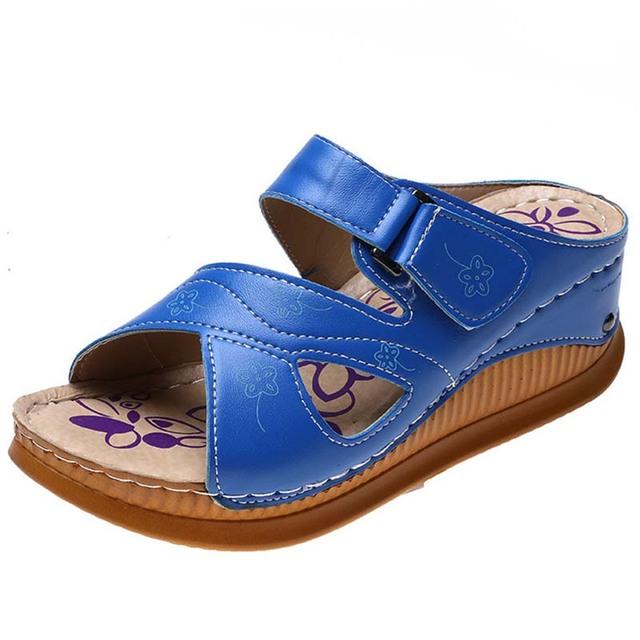 Sandalen Damenschuhe Plateau Schuhe mit offener Zehenpartie für Damen Keile Gladiator Damen Sandalen Schnalle Plateau Sandalen Chaussures Femme