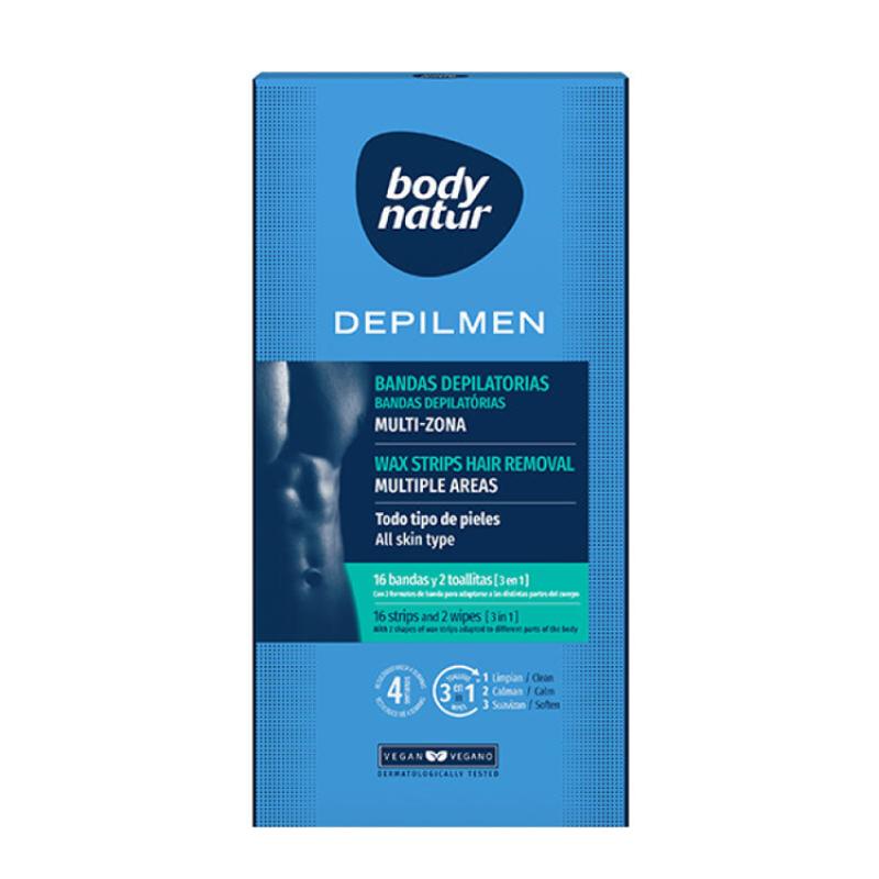 [BODY NATUR] Восковые полоски для мужчин