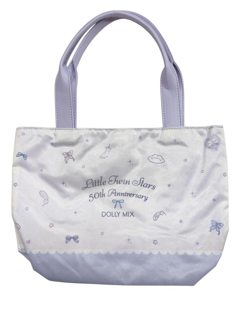 Marimo Craft Little Twin Stars x Dolly Pearl Mini Tote W280 x H200 x Bag, D100mm, SRDM-029