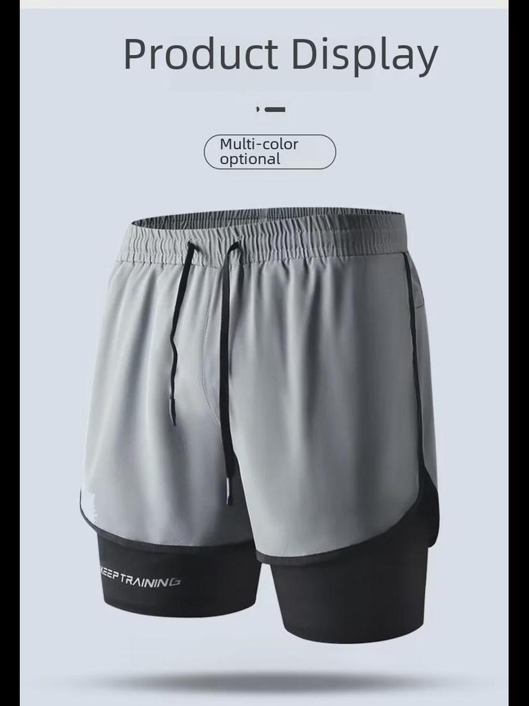 Men's Quick-Dry Summer Sports Shorts for Basketball, Running, and Fitness - Anti-Embarrassment Design