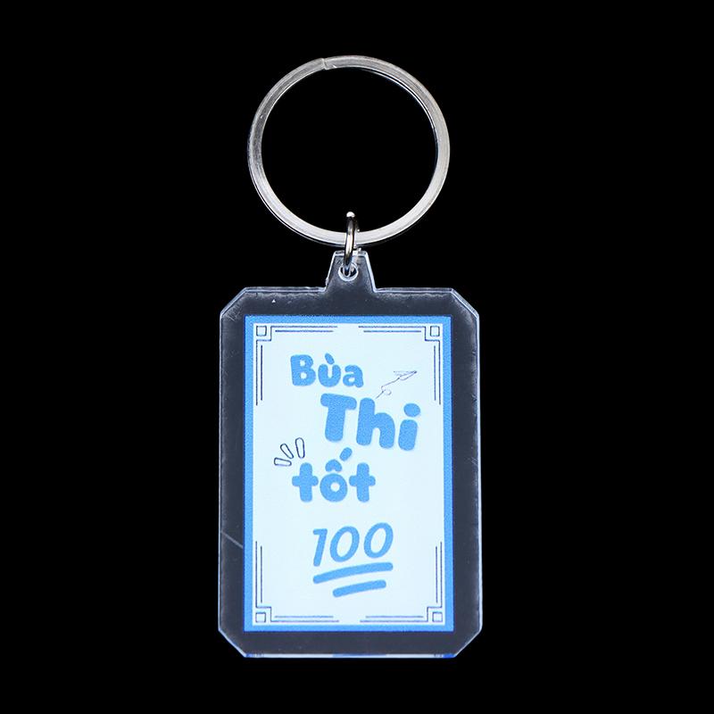 Kreativer Text Acryl Schlüsselanhänger Klar Flacher Schlüsselring Anhänger Für Tasche Rucksack Hängende Dekoration Autoschlüsselhalter Beste Freundin Geschenke