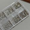 Metal Spike Studs Nail Art Sequins Set Silver DIY Nail Embellishments  Manicure Accessories