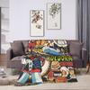 Goldorak Cartoon Blanket  Super Soft Print Plush Bedding Throws For Couch Chair Airplane Travel Flannel Bedspread Bed Cover