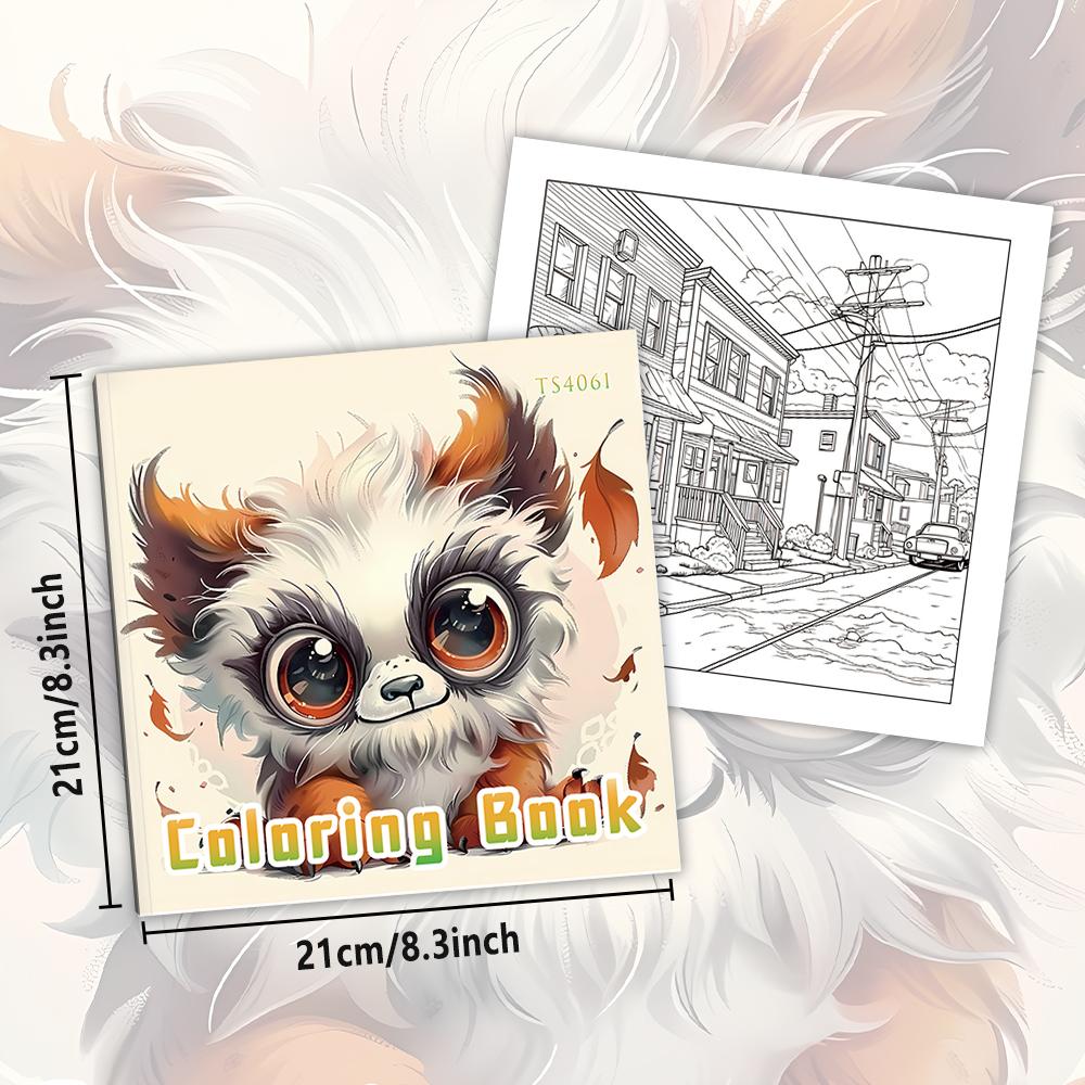 1pc,Girls Coloring Book,Teenagers Coloring Book,30 Different Patterns,100gsm Thick Paper,Stress Relief,Birthday Gift