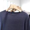 100% Superfine Merino Wool Crew Neck Women's Long Sleeve Sweater - Machine Washable, Seamless Base Layer