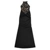 Women's Sexy Halter Lace Sleeveless Split Dress - European/American Fashion