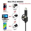3-in-1 Pipeline HD Endoscope Camera 7 mm 6 LED Car Repair Detector Peeping IP67 Waterproof Pipeline Camera Usb Pc Android Type C