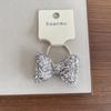 High-End Korean Sequin Bow Hair Ties for Girls - Sparkly Cute Baby Ponytail Holders